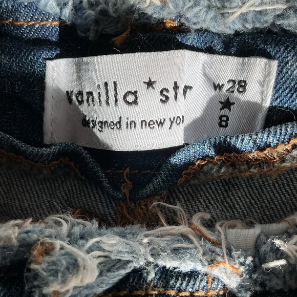 Vanilla Star Baggy Jean Women's‎ Size 28 / 8 Denim Wide Leg Medium Wash - Picture 5 of 6